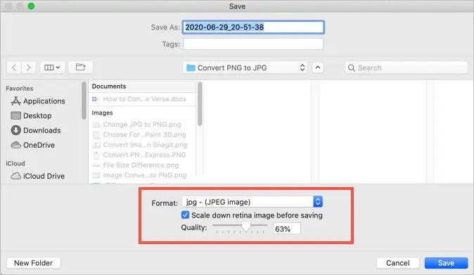 how to convert png to jpg mac